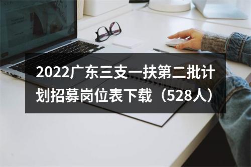 2022广东三支一扶第二批计划招募岗位表下载（528人） 图片