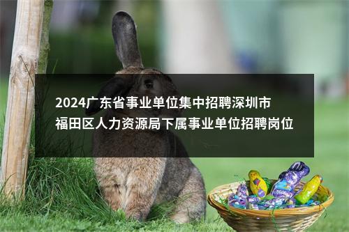 2024广东省事业单位集中招聘深圳市福田区人力资源局下属事业单位招聘岗位拟聘用人员公示（2人） 图片