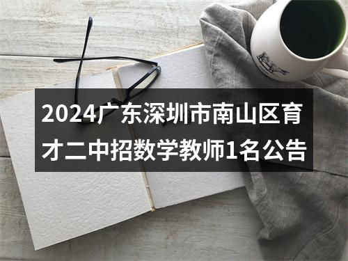 2024广东深圳市南山区育才二中招数学教师1名公告 图片