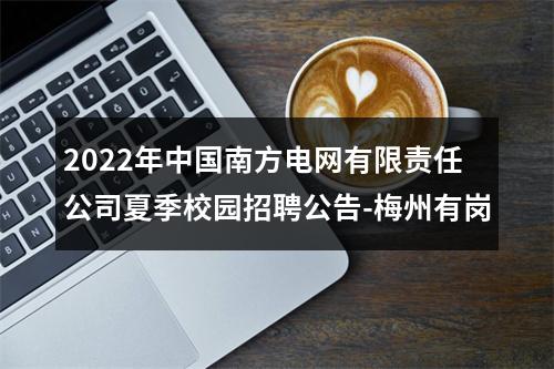 2022年中国南方电网有限责任公司夏季校园招聘公告-梅州有岗 图片